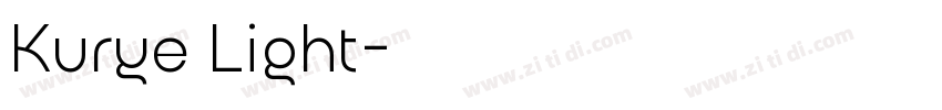 Kurye Light字体转换